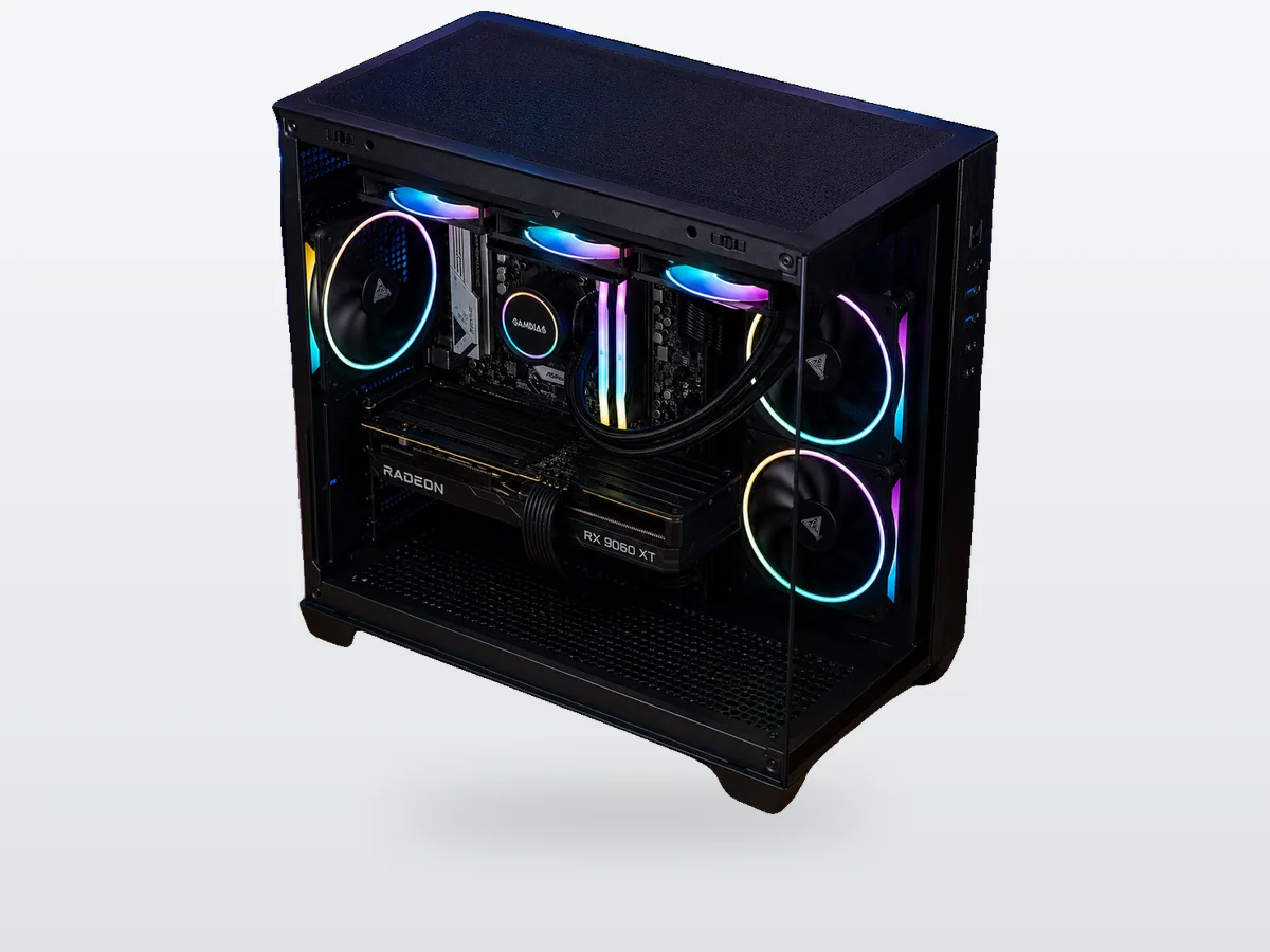 PC Gaming RX 9060 XT Ryzen 5 9600X 16GB DDR5 SSD 1TB BROSS VELOX
