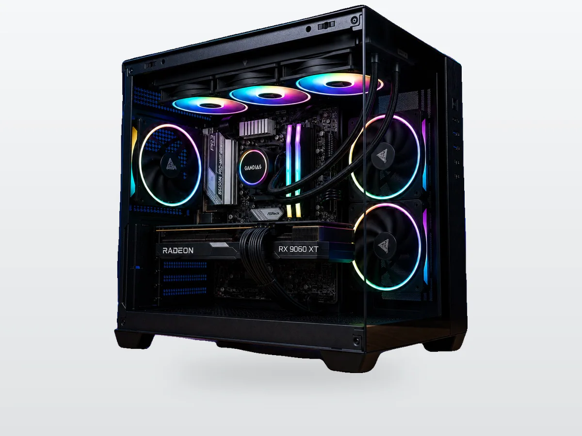 PC Gaming RX 9060 XT Ryzen 5 9600X 16GB DDR5 SSD 1TB BROSS VELOX