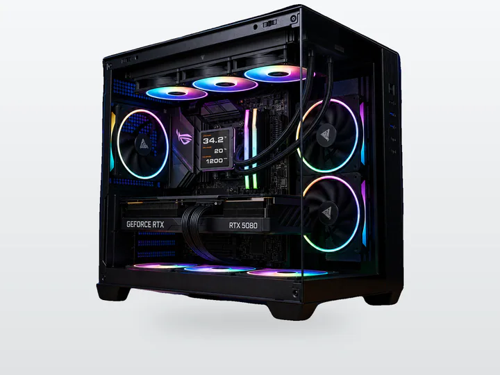 PC Gaming RTX 5080 Ryzen 7 9800X3D 32GB DDR5 SSD 1TB BROSS TOR VISTEK – immagine prodotto 4