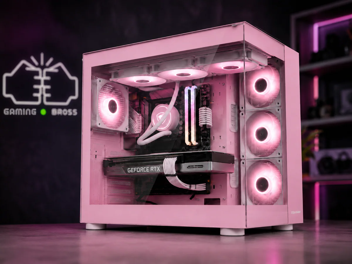 PC Gaming RTX 5070 Ryzen 5 9600X 16GB DDR5 SSD 1TB BROSS PINK NOVA