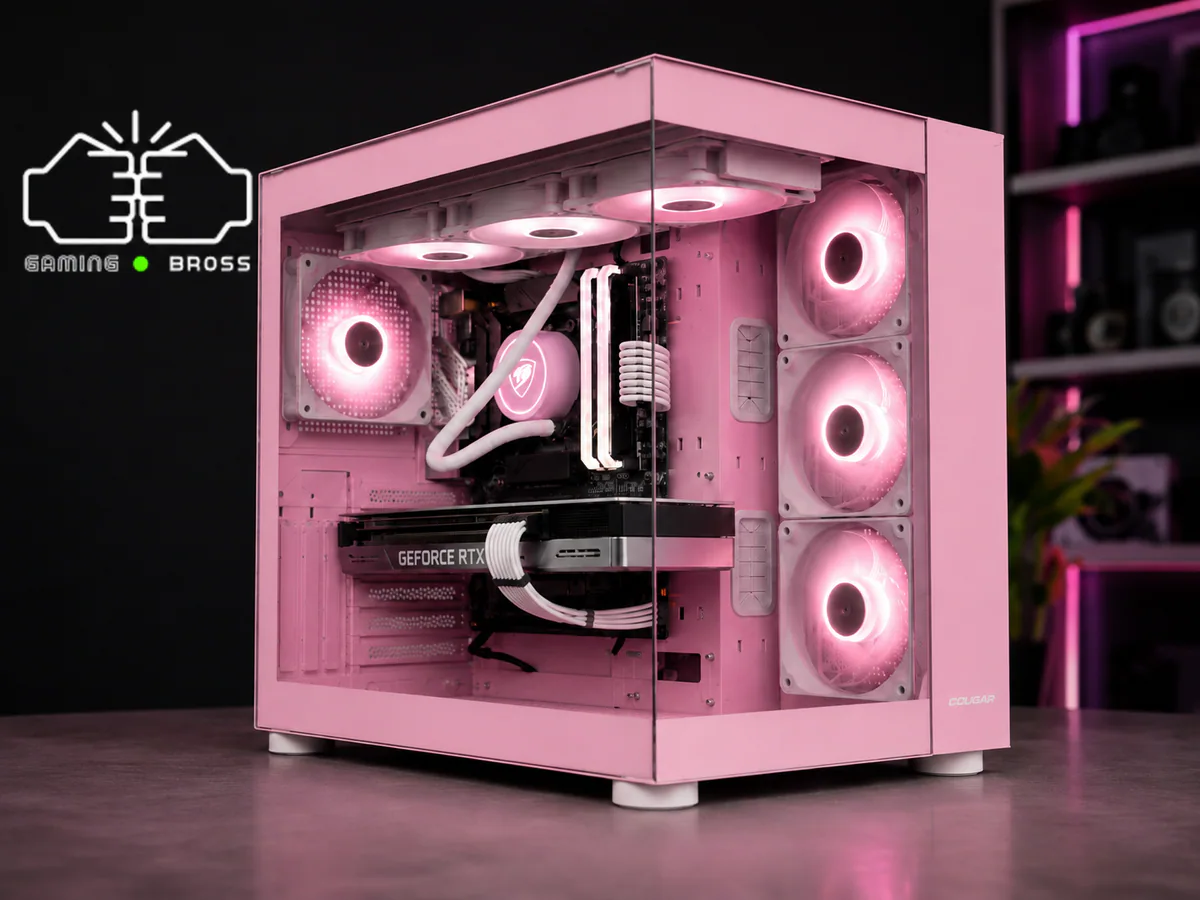 PC Gaming RTX 5070 Ryzen 5 9600X 16GB DDR5 SSD 1TB BROSS PINK NOVA