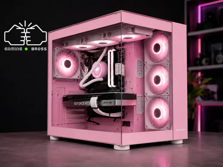 PC Gaming RTX 5070 Ryzen 5 9600X 16GB DDR5 SSD 1TB BROSS NEBULA 1TB BROSS PINK NOVA – immagine prodotto 2