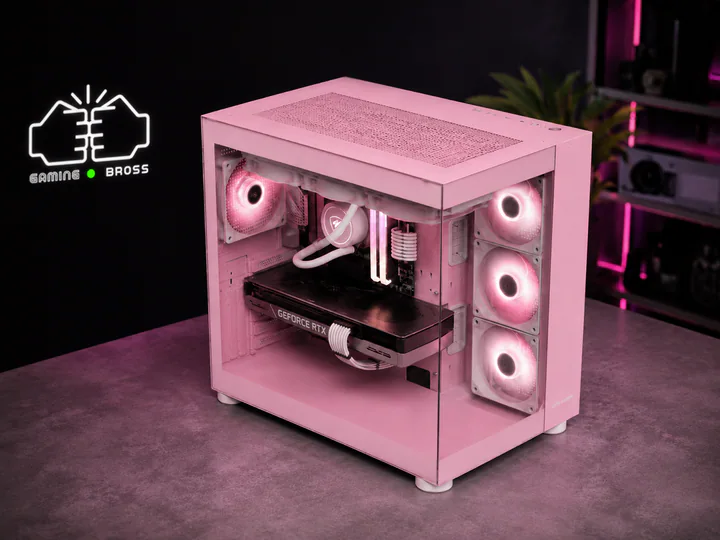 PC Gaming RTX 5070 Ryzen 5 9600X 16GB DDR5 SSD 1TB BROSS NEBULA 1TB BROSS PINK NOVA – immagine prodotto 4