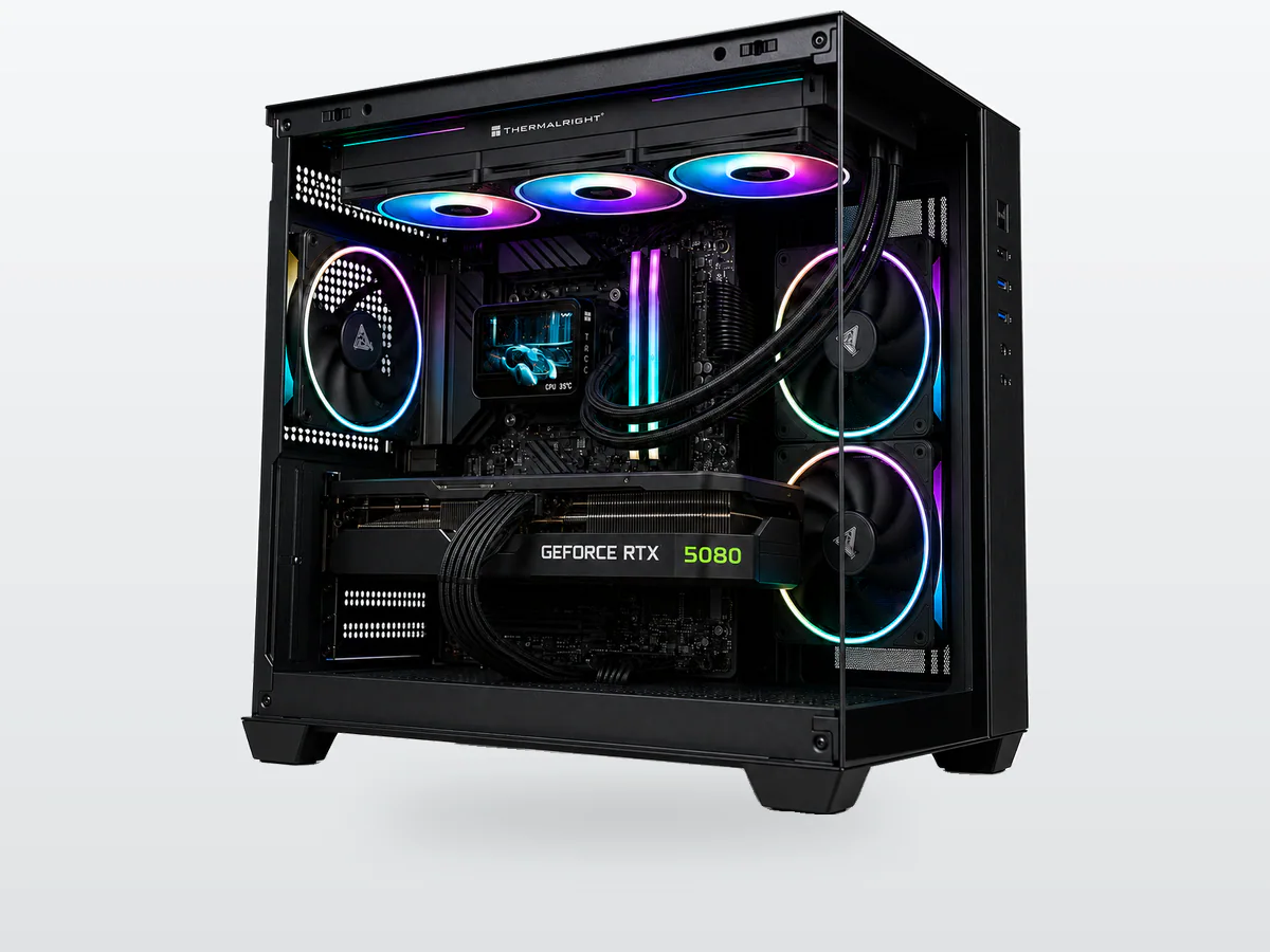 PC Gaming RTX 5080 Ryzen 7 9800X3D 64GB DDR5 SSD 2TB BROSS TOR VISION X3D