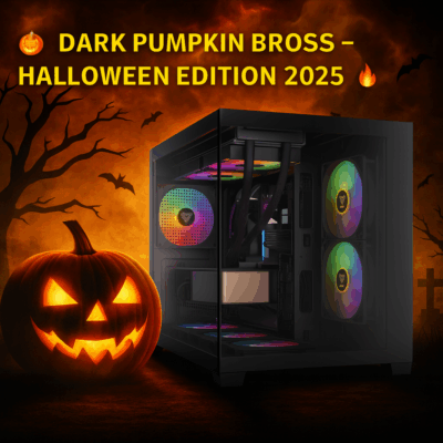 “🎃 Entra nel buio. Accendi il gaming. La Dark Pumpkin Bross è qui.” RTX 5070/32GB/9600X/Nvme1TB / W11 PRO