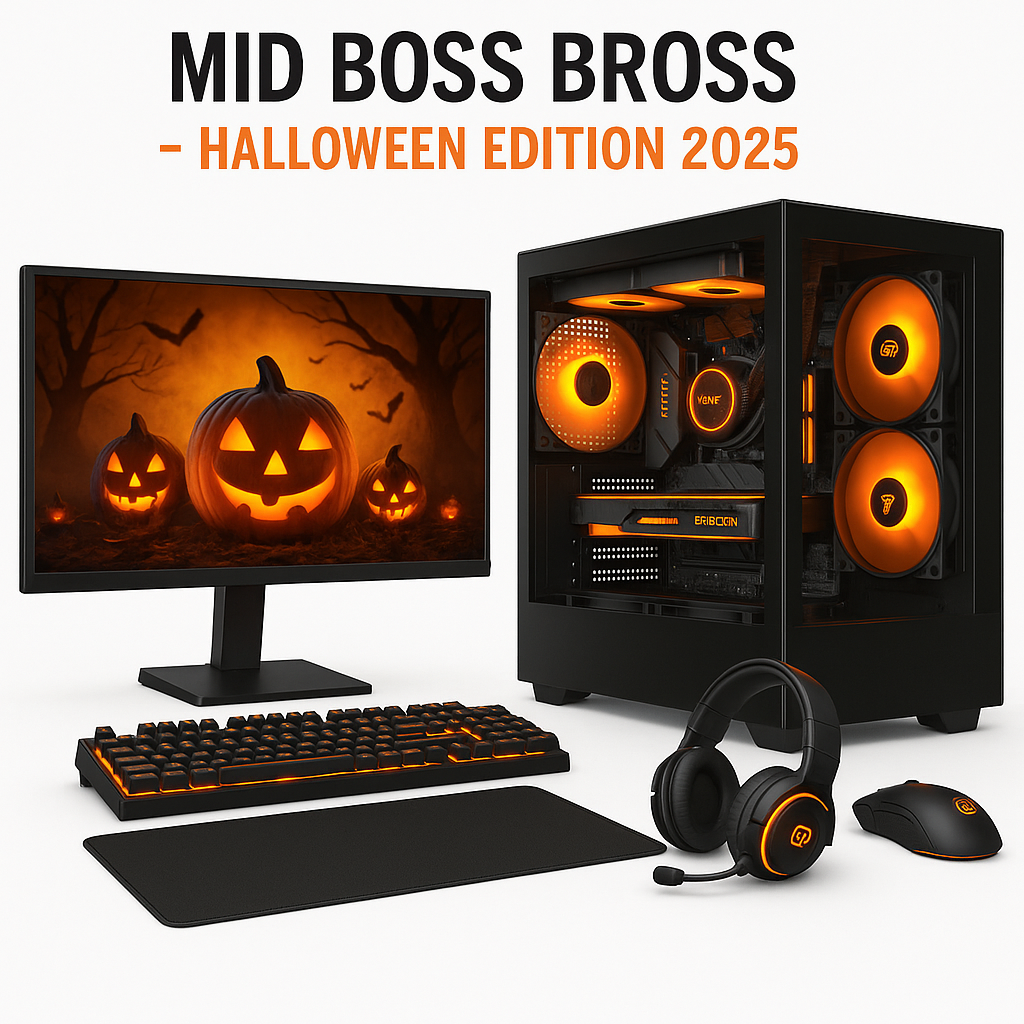 Mid Boss Bross – PC Gaming Halloween Edition 2025 con RX 9060 XT