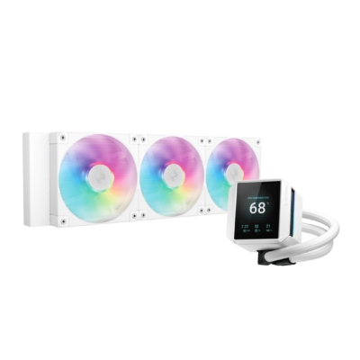 DEEPCOOL RAFF. LIQUIDO MYSTIQUE 360 ARGB WH TFT 2.8” R-LX360-WHDSNMCP-G-1 – DPMYSTIQUE360ARGBWH