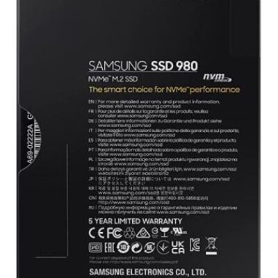 SSD Samsung 980 Basic M.2 500GB NVMe MZ-V8V500BW PCIe 3.0 x4 – SAMSUNG