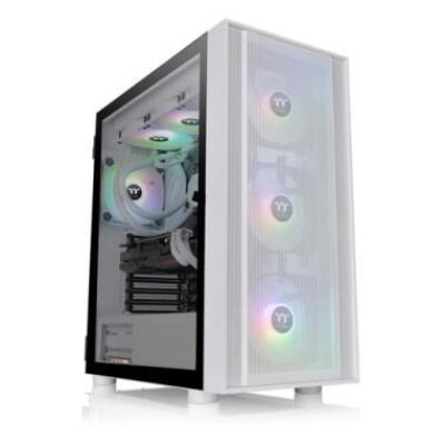 THERMALTAKE CASE M.TOWER H570 TG ARGB SNOW TG 3x120mm ARGB FAN fino E-ATX – THERCA1T900M6WN01