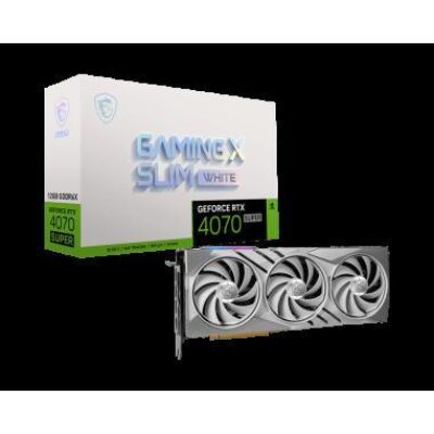 VGA MSI GEFORCE RTX 4070 SUPER 12G GAMING X SLIM WHITE – VGAMSI4070S12GGAXSLW