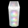 GAMDIAS CASE MID TOWER AURA GC1 ELITE WHITE 4*120mm RGB FAN TG MESH - GAMAURAGC1ELITEWH