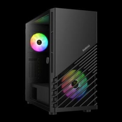 GAMDIAS CASE MID TOWER ARGUS M4 NERO TG 1x140mm + 1x120mm FAN ARGB – GAMARGUSM4