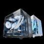 MARSGAMING CASE MC-NOVAM IN ALLUMINIO DUAL-CHAMBER TG 90º BLACK - MGMCNOVAM