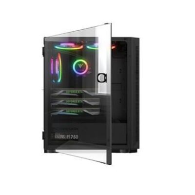GAMDIAS CASE MID TOWER ARGUS E4 ELITE TG 2xLED STRIP RAINBOW 1x120mm FAN – GAMARGUSE4ELITE