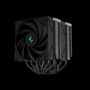 DEEPCOOL RAFF. CPU AK620 ZERO DARK (2x120mm Fan)  R-AK620-BKNNMT-G-1 - DPRAK620BKNNMTG1