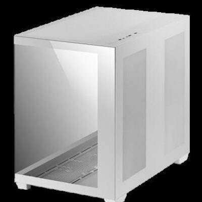 MARSGAMING CASE TOWER XXL MCV4 WHITE E-ATX FRAMELESS 90º TG GLASS – MGMCV4W