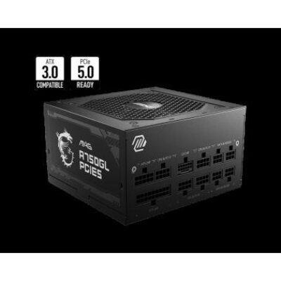 MSI ALIMENTATORE MAG A750GL PCIE5 750W ATX3 80+GOLD FULL MODULAR – MSIMAGA750GLPCIE5