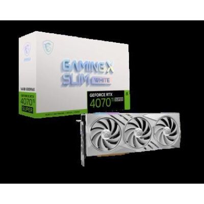 VGA MSI GEFORCE RTX 4070 Ti SUPER 16G GAMING X SLIM WHITE – VGAMSI4070TIS16GGXSW