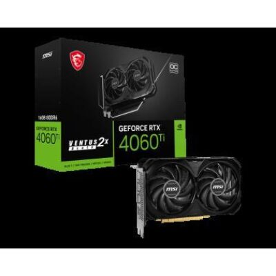 VGA MSI GEFORCE RTX 4060 TI VENTUS 2X BLACK 16G OC – VGAMSIRTX4060TIV2XB1