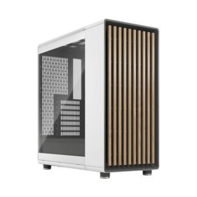 FRACTAL CASE MID TOWER NORTH CHALK WHITE TG CLEAR TINT – FRFDCNOR1C04