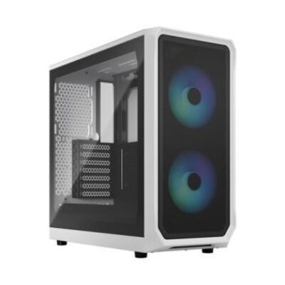 FRACTAL CASE MID TOWER FOCUS 2 RGB WHITE TG CLEAR TINT – FRFDCFOC2A04