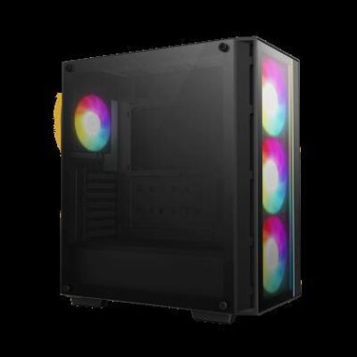 DEEPCOOL CASE MID TOWER MATREXX 55 V4 C TG 3×140+1x120mm ARGB Fan – DPMATREXX55V4C