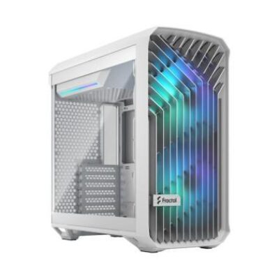 FRACTAL CASE MID TOWER TORRENT COMPACT RGB WHITE TG LIGHT TINT – FRFDCTOR1C05