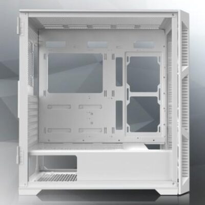 RAIJINTEK CASE M.TOWER PONOS ULTRA WHITE MS 4 ARGB FAN*4 TYPE C USB3.0 – RAPONOSULTRAWHITEMS4