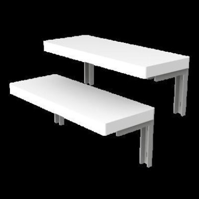 DEZCTOP ACC. 2 MENSOLE DA-DBSVM2-WH1 BIANCO – DEZCTDADBSVM2WH1