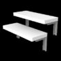 DEZCTOP ACC. 2 MENSOLE DA-DBSVM2-WH1 BIANCO - DEZCTDADBSVM2WH1
