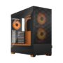 FRACTAL CASE MID TOWER POP AIR RGB ORANGE CORE TG CLEAR TINT - FRFDCPOR1A05