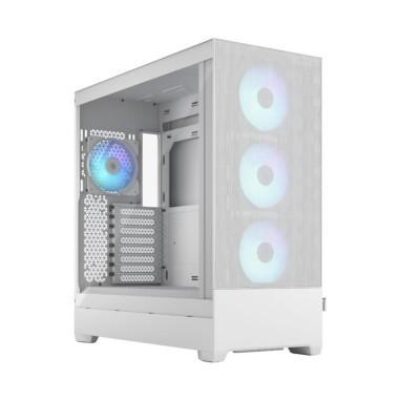 FRACTAL CASE TOWER POP XL AIR RGB WHITE TG CLEAR TINT – FRFDCPOR1X01