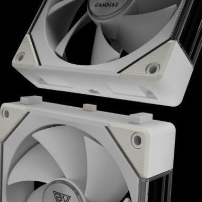 GAMDIAS VENTOLA CASE AEOLUS P2-1201 BIANCO ARGB PWM FAN 120mm – GAMAEOLUSP21201WH