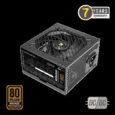 MARSGAMING ALIMENTATORE MPB650SI  650W 80PLUS BRONZE APFC 2X PCIE6+2PIN – MGMPB650SI