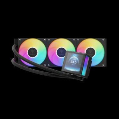 GAMDIAS RAFF.LIQUIDO CHIONE P5-360 3xFAN ARGB 3.4” LCD 480*480 DISPLAY – GAMCHIONEP5360