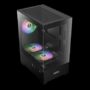 GAMDIAS CASE MID TOWER AURA GC9M ARGB 2xTG 3x120mm ARGB FILTRO MAGNETICO - GAMAURAGC9MARGB
