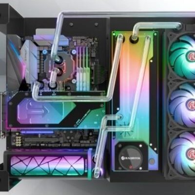 RAIJINTEK SERBATOI  ANTILA PURE R100B BLK 5V ARGB H173mm 400ml G1/4” – RAANTILAPURER100B