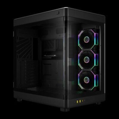 GAMDIAS CASE FULL TOWER NESO P1 PRO B 2*TG 3xAEOLUS P2 DISPLAY (ORIZ&VERT) – GAMNESOP1PROB