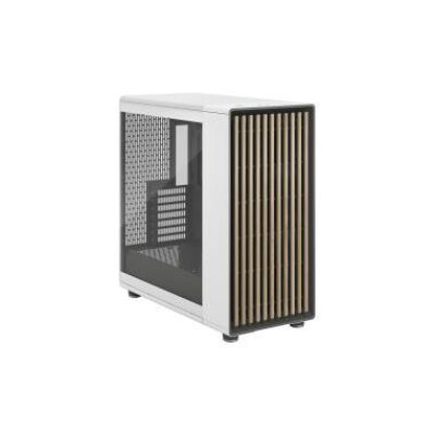FRACTAL CASE TOWER NORTH XL CHALK WHITE TG CLEAR – FRFDCNOR1X04