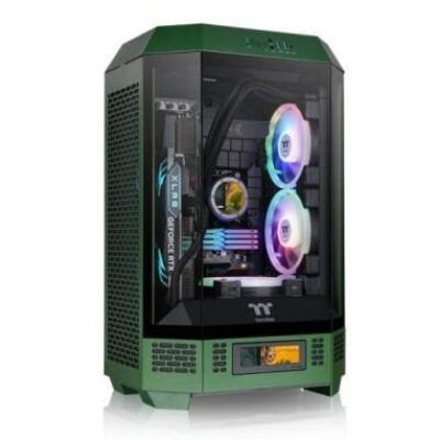 THERMALTAKE CASE MICRO THE TOWER 300 GREEN WIN SPCC 3*TG 2FAN*CT140 METAL P – THERCA1Y400SCWN00