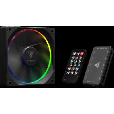 GAMDIAS VENTOLA CASE KIT AEOLUS M3-1204R 4x ARGB PWM FAN 120mm CENTRALINA+T – GAMAEOLUSM31204R