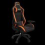 GAMDIAS SEDIA GAMING ZELUS M2 L BO NERA/ARANCIO VINYLPELLE MULTI-REGOLAZION - GAMZELUSM2LBO