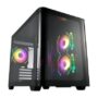 FSP CASE M.TOWER S380 BA PANELLO LATERALE CURVO 3xARGB FANS  2xUSB3 Type C - FSPS380BA