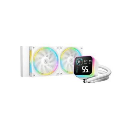 DEEPCOOL RAFF. LIQUIDO LQ240 ARGB BIANCO DISPLAY – DPLQ240WH
