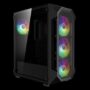 GAMDIAS CASE MID TOWER AURA GC1 ELITE NERO 4*120mm ARGB FAN TG MESH - GAMAURAGC1ELITEARGB