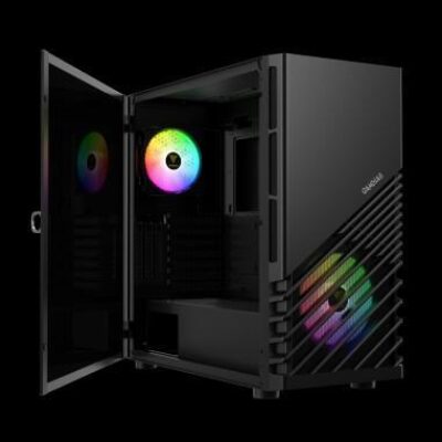 GAMDIAS CASE MID TOWER ARGUS M4 NERO TG MAGNETE 1x140mm + 1x120mm FAN ARGB – GAMARGUSM4