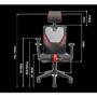MARSGAMING SEDIA GAMING ERGONOMICA MGC-ERGO WH MAGLIA ACCIAIO  & BIANCA - MGCERGOWH