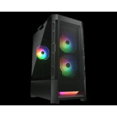 COUGAR CASE MID TOWER AIRFACE RGB BLK 2*140+120mm FAN + CTRL – COCGR5ZD1BAIRRGB
