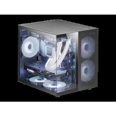 MARSGAMING CASE MC-NOVAM IN ALLUMINIO DUAL-CHAMBER TG 90º BLACK – MGMCNOVAM
