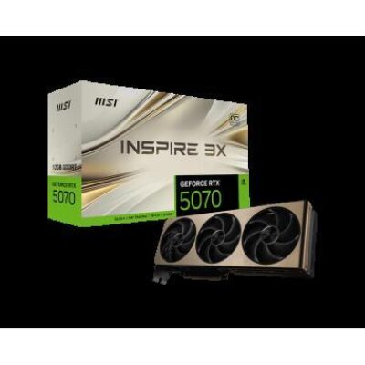 VGA MSI GEFORCE RTX 5070 12G INSPIRE  3X OC – VGAMSIRTX507016GINS